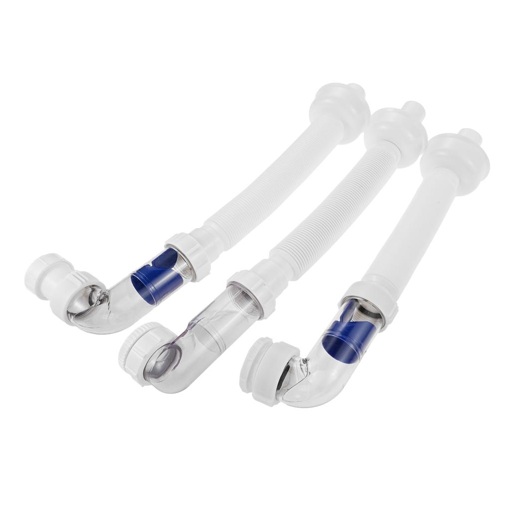 Bathroom Waste Pipe Space-Saving Waste Pipe 1 1/4" Bathroom Sink Plumbing Parts Home Retractable Drainage Tube Drain Down Hose