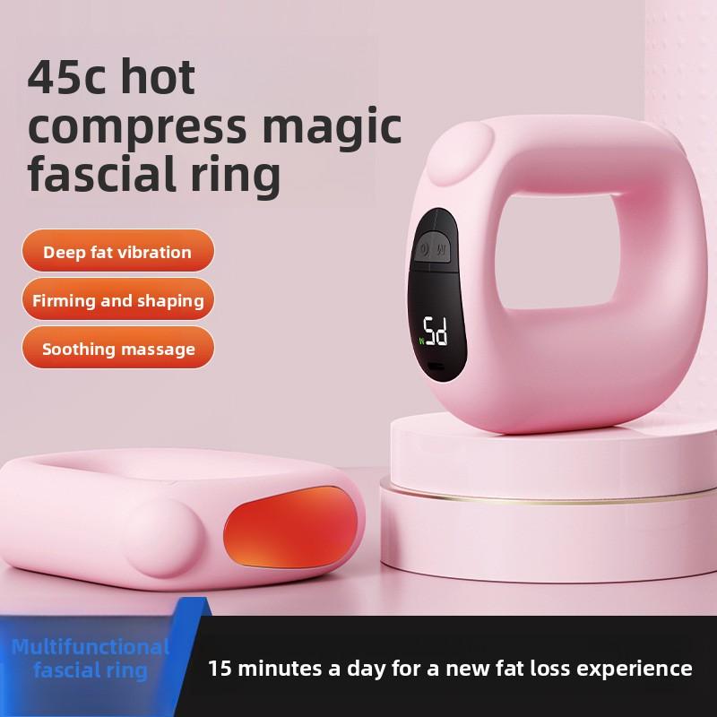 

Vibration Massage Ring, Fascia Massage Roller for Neck & Shoulder, Mini Yoga Massager