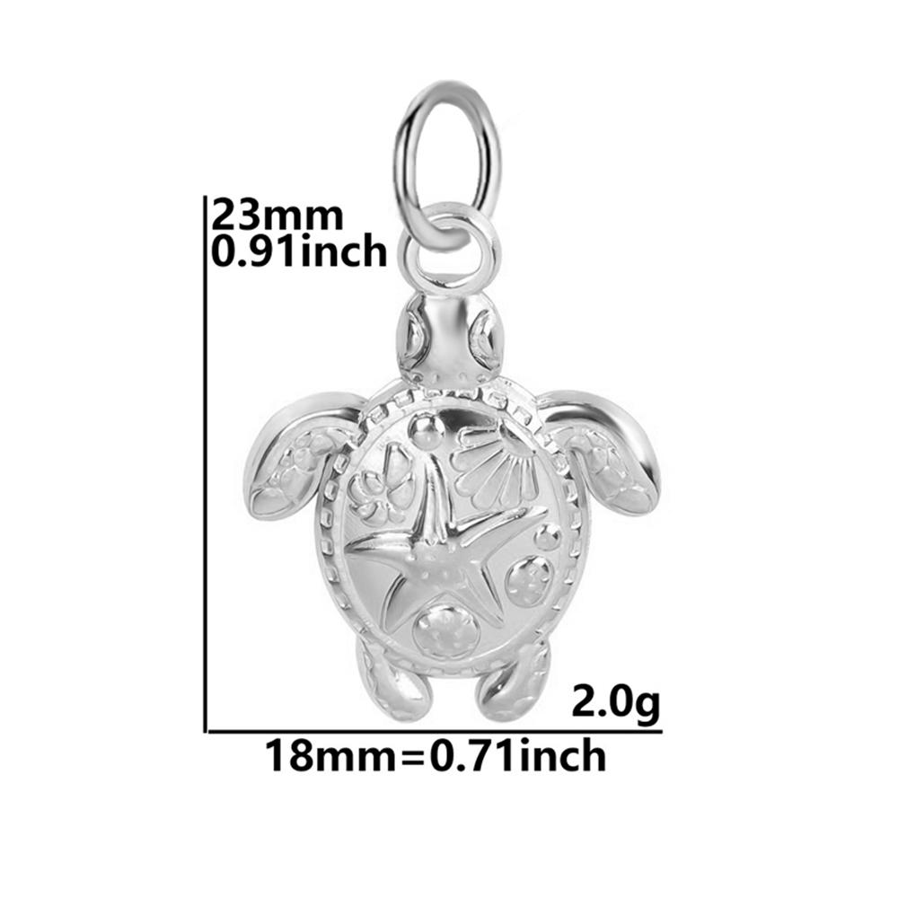 stainless steel Zircon Pendants women Necklace for choker Women DIY Pendant shell Starfish Conch charms necklace women Zircon