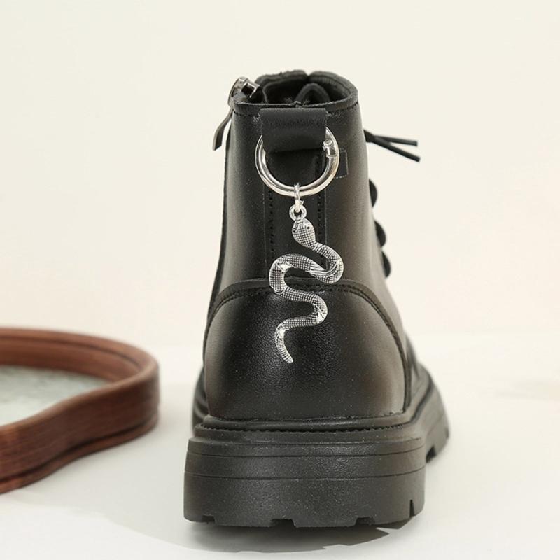 1Pair Tibetan Style Boot Shoe Charm Sophisticated Snake Shoe Pendant Dainty Keychain Charm Ornament Shoe Accessory