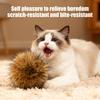 Furry Ball Cat Toy Soft Faux Rabbit Fur Ball Cat Enrichment Toy Washable Fluffy Ball Stimulates