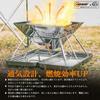 CARBABY Barbecue Stove Bonfire Stand with Storage Case Made of Stainless Steel for 2-4 People Outdoor Camping
