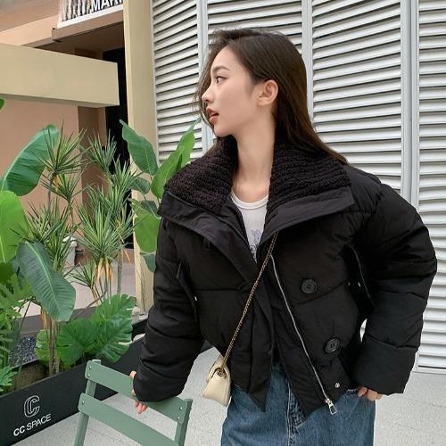 Women's Winter New Down Cotton-padded Clothes Short Thickened High-necked Cotton-padded Jackets Loose Coats