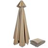 (Navy blue, 300cm*6k) Replacement Fabric Garden Parasol Canopy Cover For 3m 6/8 Arm Patio Sun Umbrella 50% Offer s