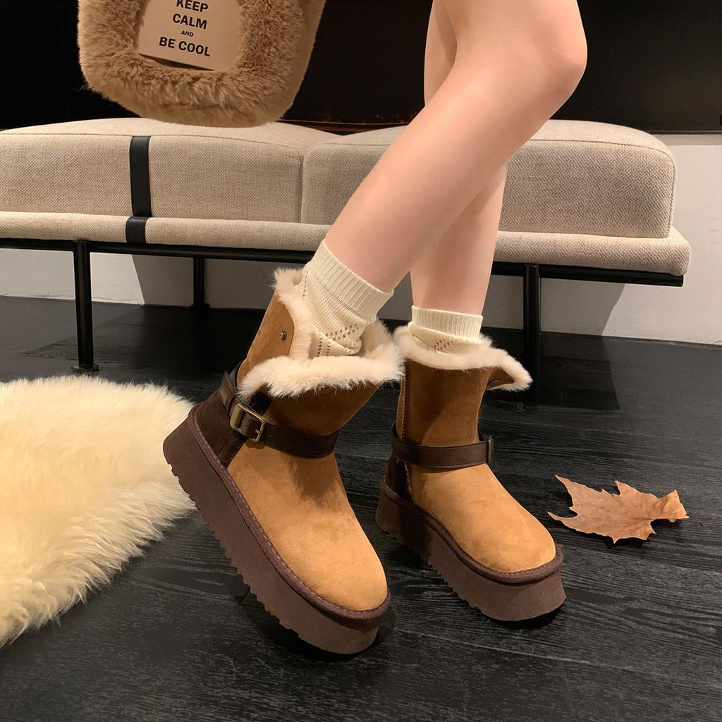 Winter Express~ Snow Boots Women's Winter Short Tube Fleece Warm Cotton Shoes Women's