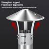 75-160mm Ventilated Rain Cap Stainless Steel Exterior Wall Air Outlet Stove Pipe Protector Cover Chimney Exhaust Hood Fireplaces