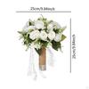 Wedding Bouquet for Bride Artificial Rose Flowers Centerpiece Romantic Ceremony Flower Arrangement