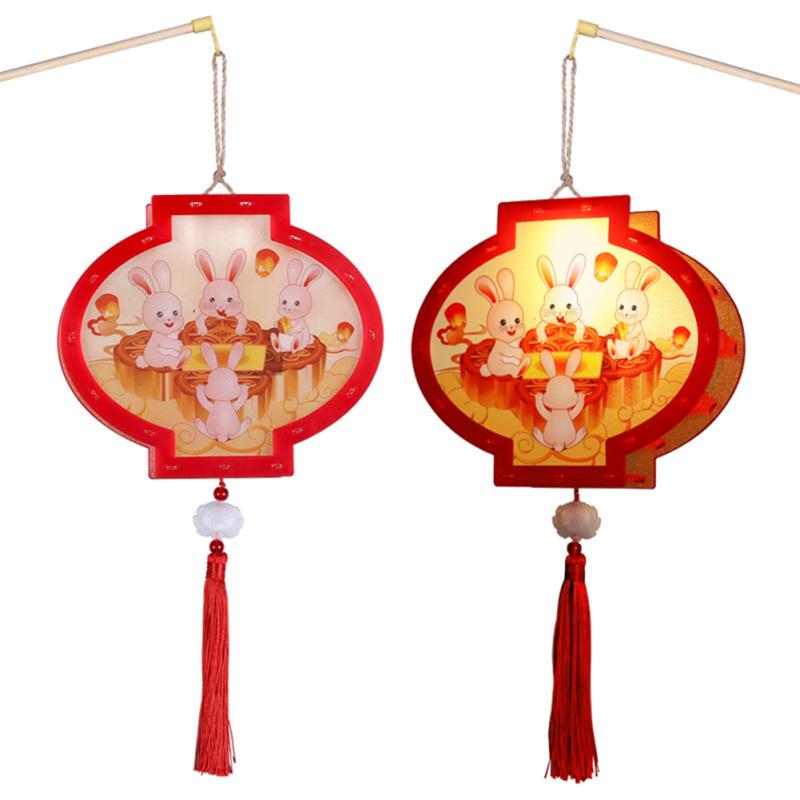 Diy Led Glowing Lanterns Chinese Style Chirdren Handmade Lanterns Kit For Mid-autumn Festival Gift