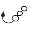 Men Three Ring Lock Anal Time Plug Delay Prostate Massager Toys Sex