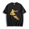 Basketball Blaze T-Shirt - Fiery Yellow Dunk Design Unisex Tee