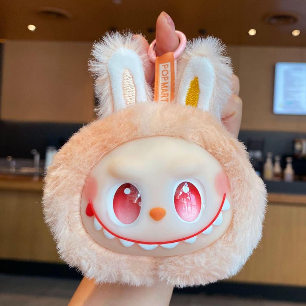 Third-Gen Cute Vinyl Plush Keychain: Creative Gift & Schoolbag Pendant