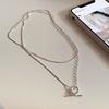Women Minimalist Luxury Multilayer Double Ot Clavicle Chain Necklace