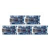 1-10 PCS Micro USB 5V 1A 18650 TP4056 Lithium Battery Charger Module Charging Board With Protection Dual Functions 1A Li-ion