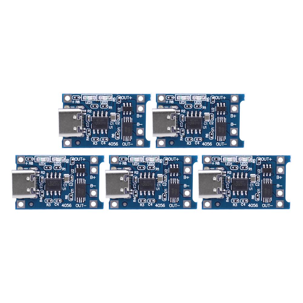 1-10 PCS Micro USB 5V 1A 18650 TP4056 Lithium Battery Charger Module Charging Board With Protection Dual Functions 1A Li-ion
