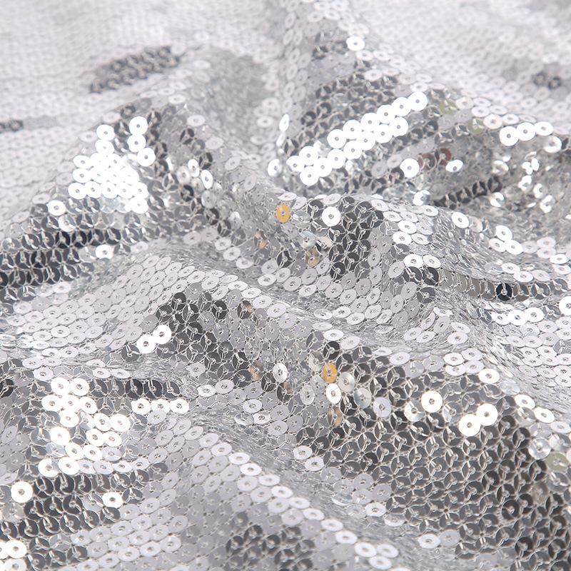 1/3/5yard 3mm Embroidered Flip Side Material Shiny Fish Scale Sequin Fabric for Clothing Performance Outfits Bag Shoe Fabric