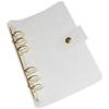 Premium Roestvrij Staal en PVC A5 Binder Cover 6-Rings Hervulbare Planner Shell voor School Kantoor Thuis Reizen Dagboek Notitieboek Gebruik