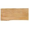 VidaXL Table Top 90x40x2.5 Cm Live Edge Solid Mango Wood, Wood Table Top, Side Table Top, 370707