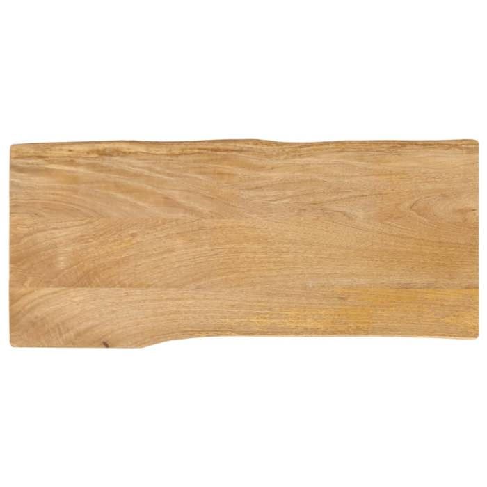 VidaXL Table Top 90x40x2.5 Cm Live Edge Solid Mango Wood, Wood Table Top, Side Table Top, 370707