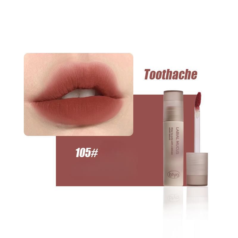 Light Mist Mousse Lip Mud Matte Matte Velvet Color Long-lasting Makeup Lip Glaze Not Easy To Stick To the Cup Lipstick