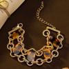 Vintage Diamond-set Ring Chain Light Luxury Temperament High-end Bracelet Court Style Diamond-set Medieval Bracelet