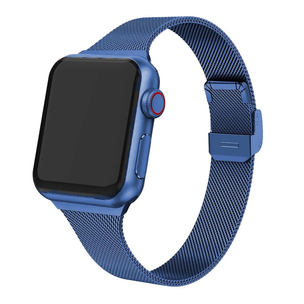 Milanese Strap for Apple Watch 44mm 40mm 45mm 41mm 46mm 42mm 38 49mm Metal Bracelet iWatch Series 10 Ultra 9 8 7 6 5 4 3 SE band