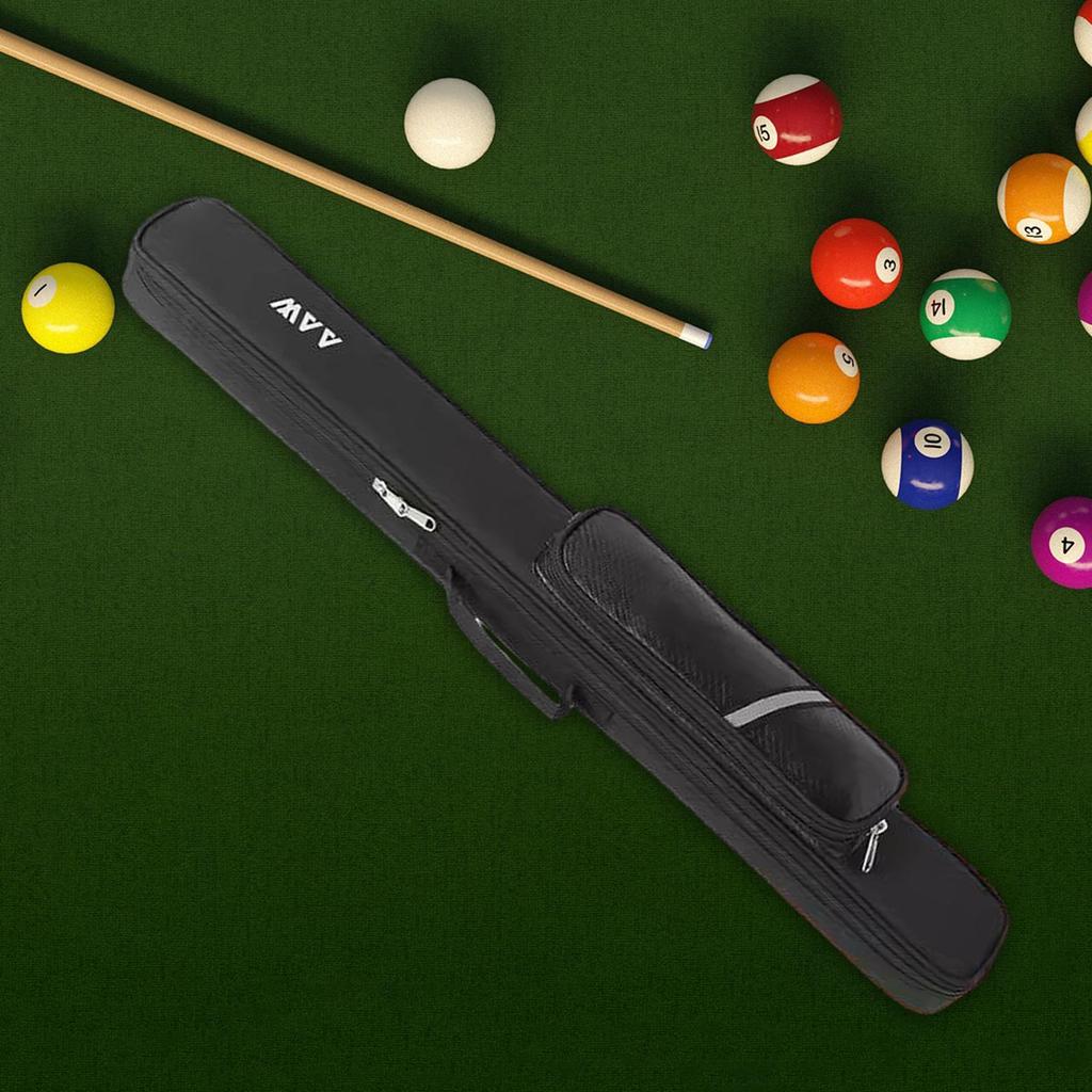 Billiards Pool Cue Case 3/4 Snooker Billiard Cue Case Carrying Bag Portable Protector for Competition Snooker Club Travel 2x2