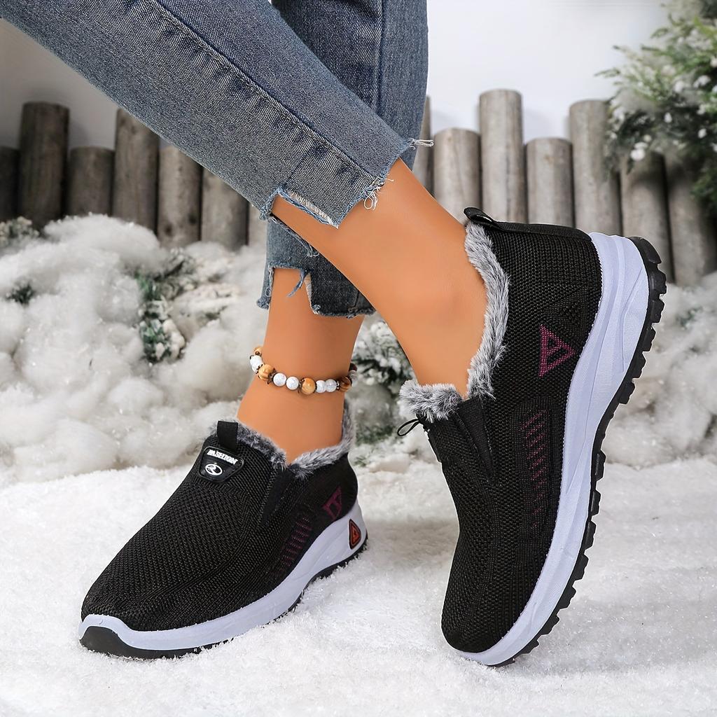 Women's Winter Snow Boots Thickened Fleece-Lined Warmth Comfortable Casual Shoes for Cold Weather, Winter Boots