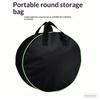 Car Charge Cable Bag Waterproof Oxford Cloth Storage Bags Round Car Tools Organizer Portable Hardware Charging Cable Storage Bag
