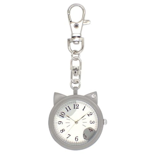 Follow (Follow) Catmint Cat Keychain Watch N02723S-0 GY Women's
