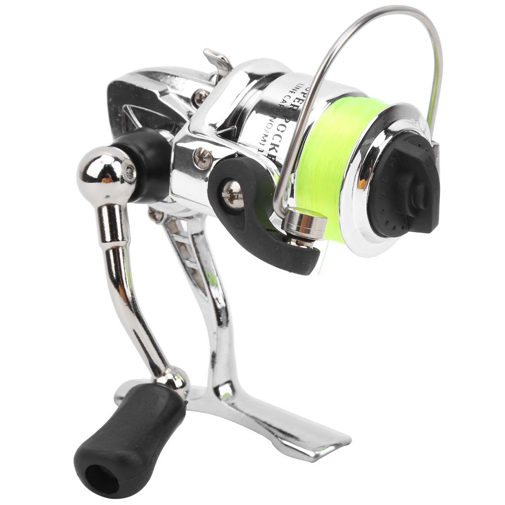 Portable Spinning Fishing Reel Foldable Rocker Arm Interchangeable Left Right Handle Fishing Tackle