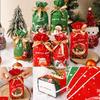 50PCS Gifts Box Merry Christmas Xmas Candy Bags Snowmen Snowflakes Biscuit Bags Santa Claus Candy Treat Bag Christmas