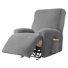 Silver Fox Velvet Solid Color Split Chivas Sofa Cover Elastic Chair Cover All-inclusive Velvet Massage Recliner Protective Chair Cover for Home