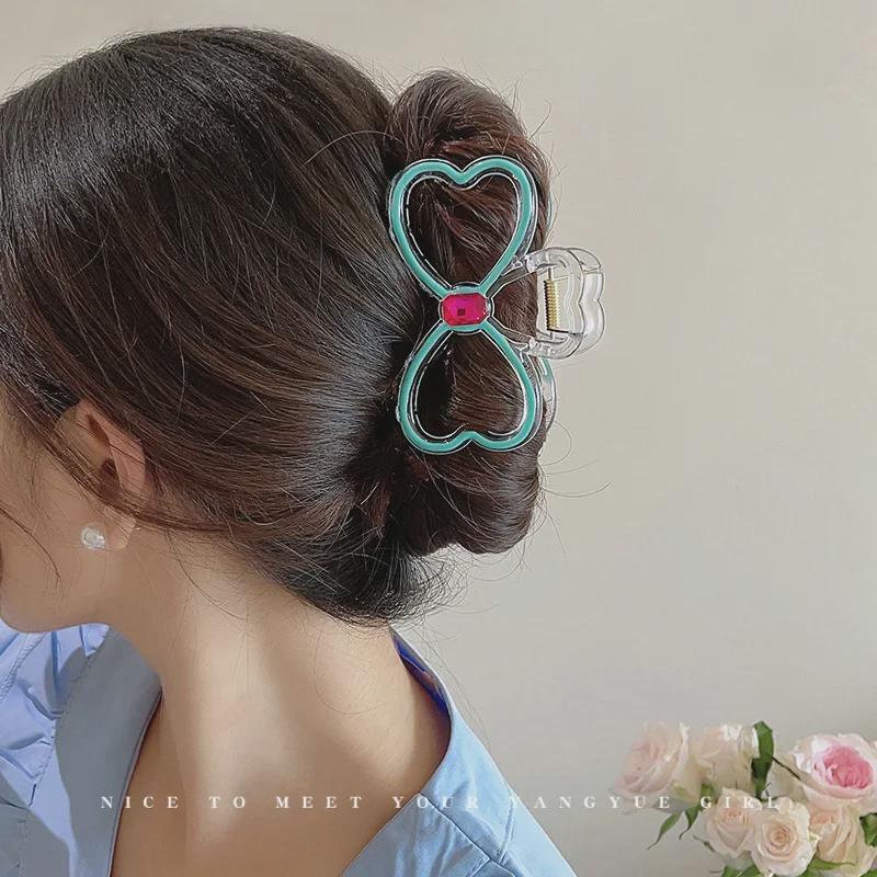 2023 Kamínková mašle sponka do vlasů pro ženy - Elegantní princeznovský styl pro husté vlasy