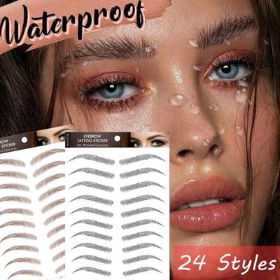 Shaping Simulation Eye Brow Eyebrow Stickers Water Transfers Decals 6D Eyebrow Tattoos Stickers