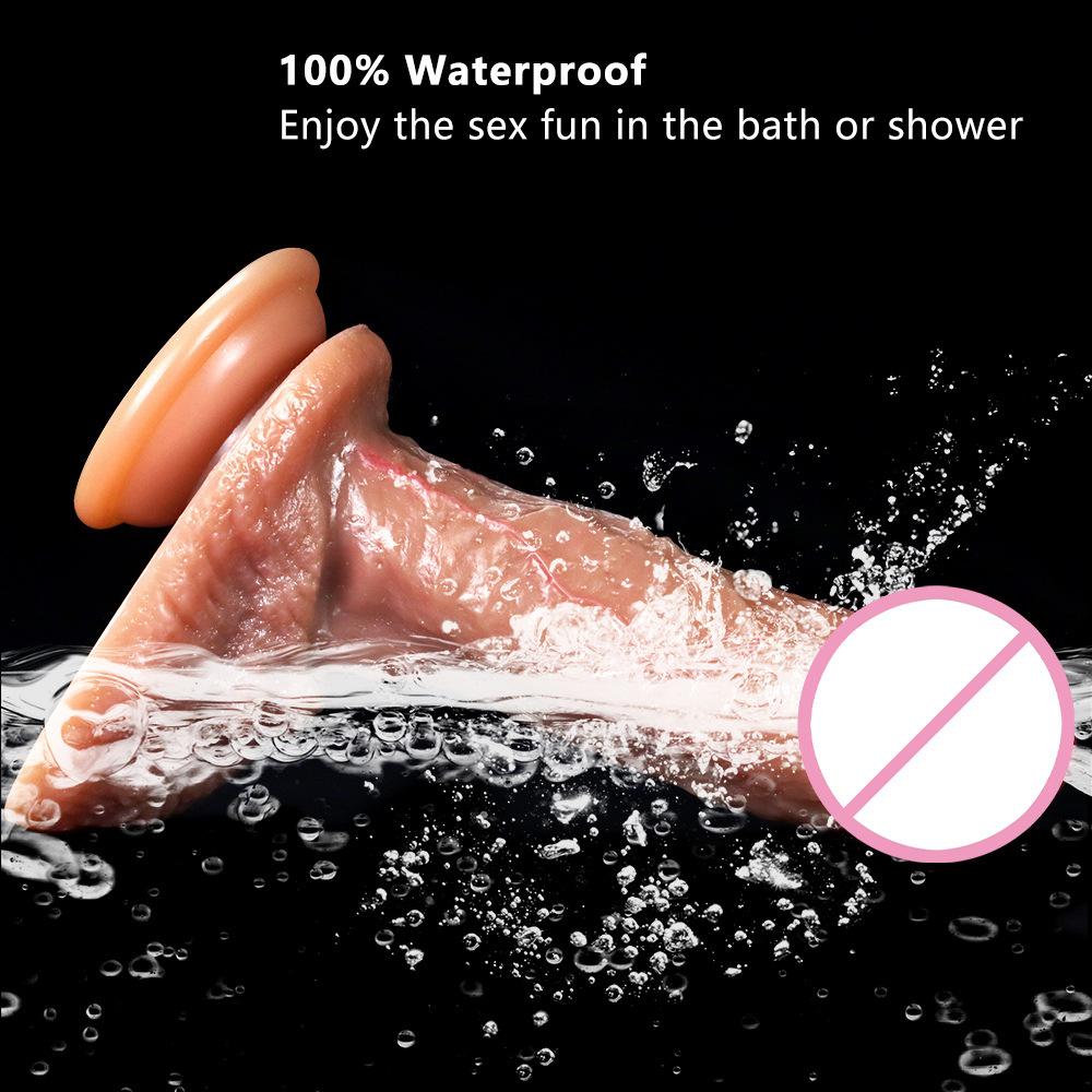 Fake Dildo Super Soft and Oversized Manual Silicone Simulation Penis Female Product