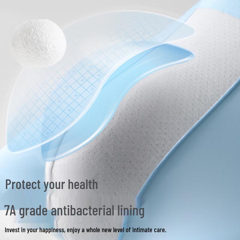 Langsah Men's Ice Silk Antibacterial Boxer Briefs 3-Pack