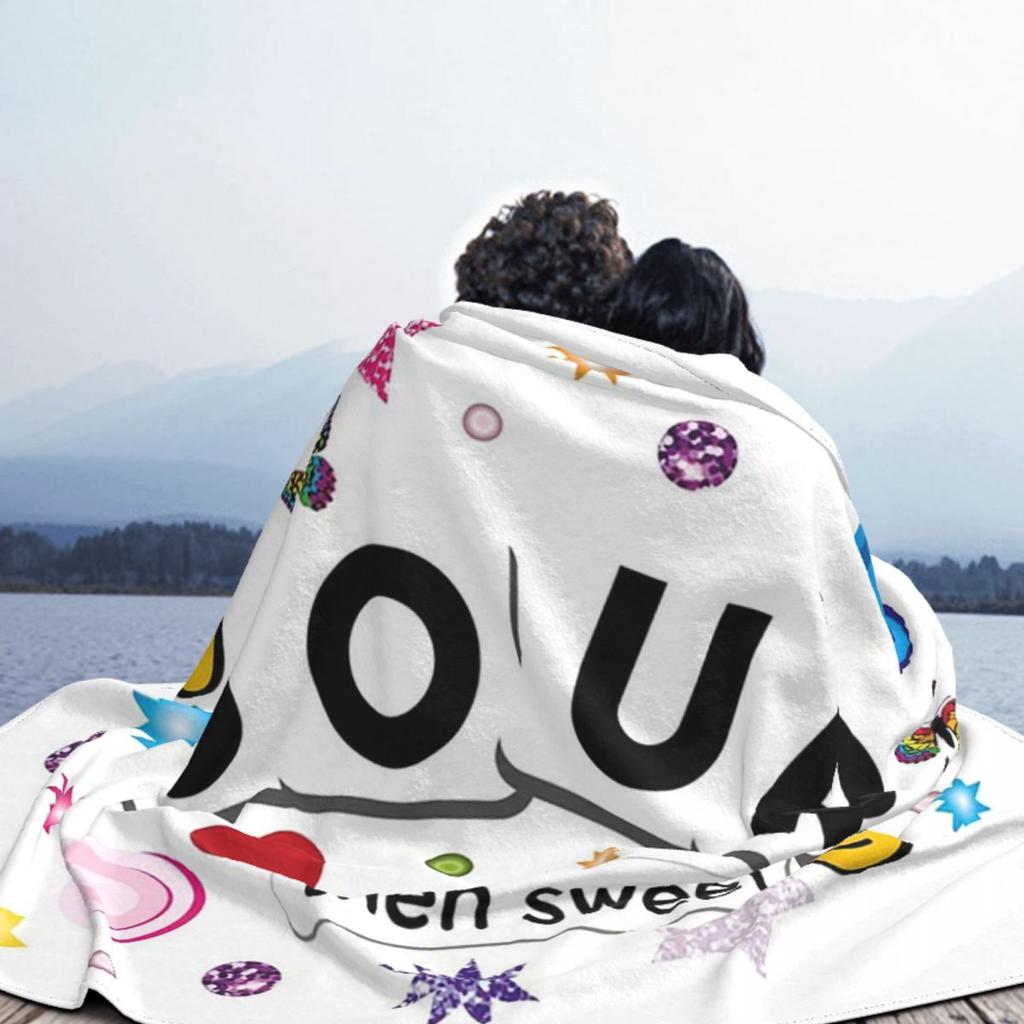 Olivia Sour Stickers Blankets Soft Warm Flannel Throw Blanket Cover for Bed Living room Picnic Travel Home Couch