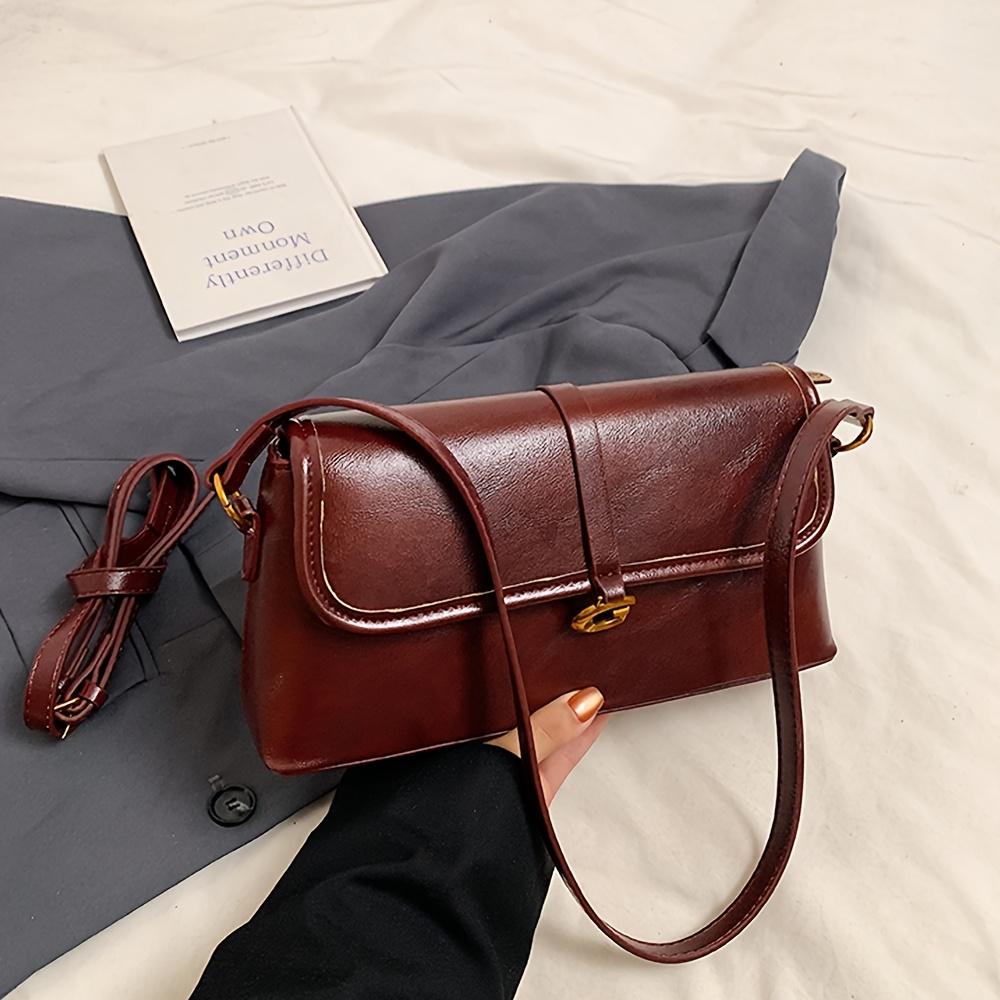 

Новая мода ретро нишевый дизайн клатч кошелек Senior Sense All-Matching подмышечная сумка женская повседневная сумка через плечо для поездок на работу красный