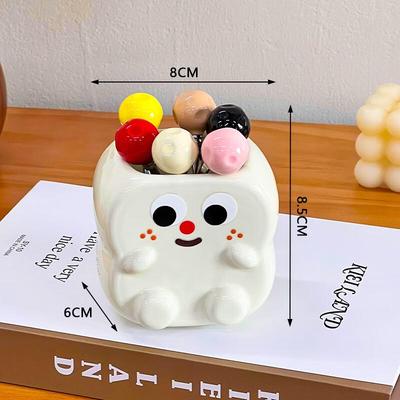 Ceramic Fruit Fork Holder with Picks
