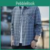 And Oversized Loose Shirt Fashionable Plaid Shirt Thin Long Sleeved Shirt For Men