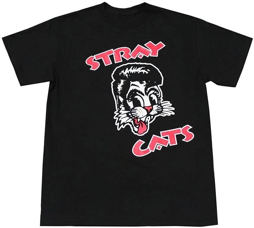 

Stray Cats Cat Head Logo T-Shirt S to 5XL Q4589 Unisex T-Shirt XXXXL