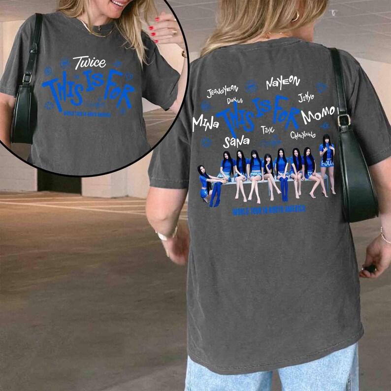 Vintage Twice This Is for World Tour Shirt, Retro Twice Kpop Shirt, Twice Ten The Story Goes on Shirt, Twice Member Group Tee, Gift for Once