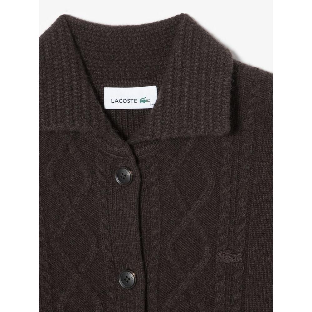 LacoSte Women S Cable Crop Cardigan Af779e 54n Shi q2nAf779e 54nShi