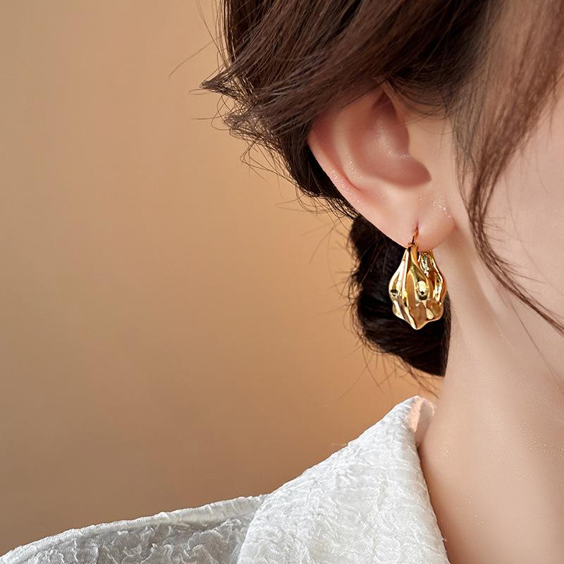 European and American simple love circle earrings fashionable versatile geometric ear buckles earrings earrings women