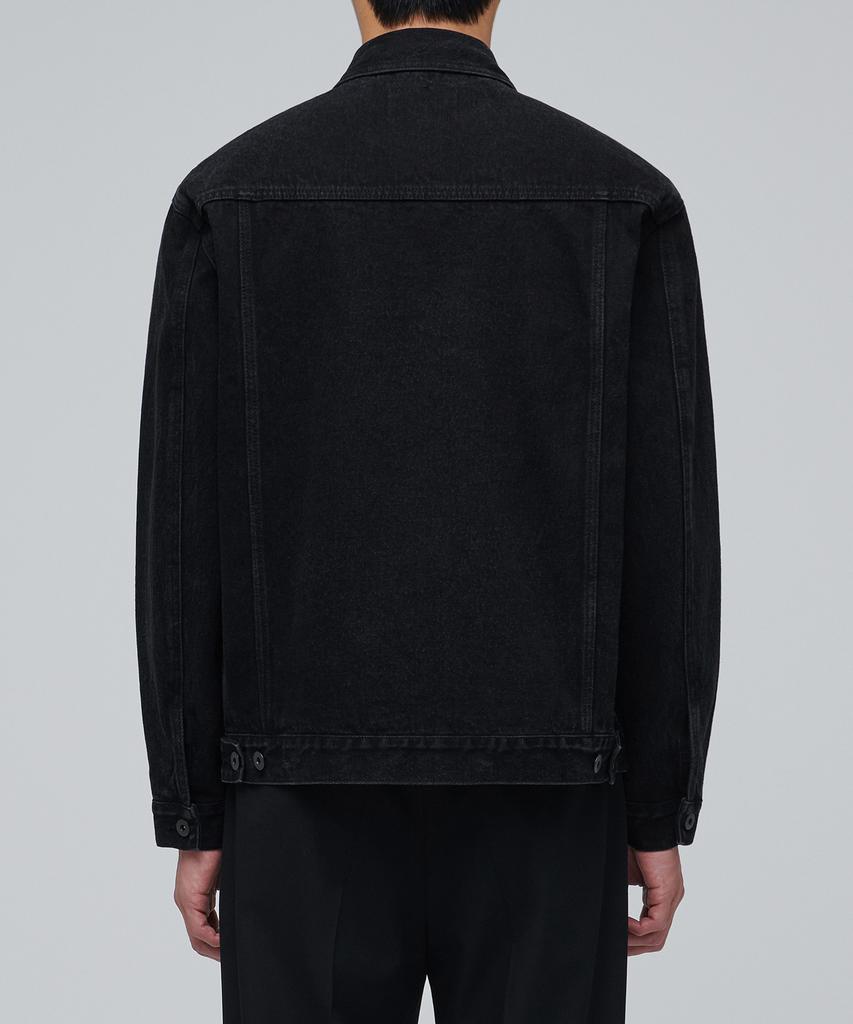 Musinsa Standard Relaxed Denim Trucker Jacket 2 [Washed Black]