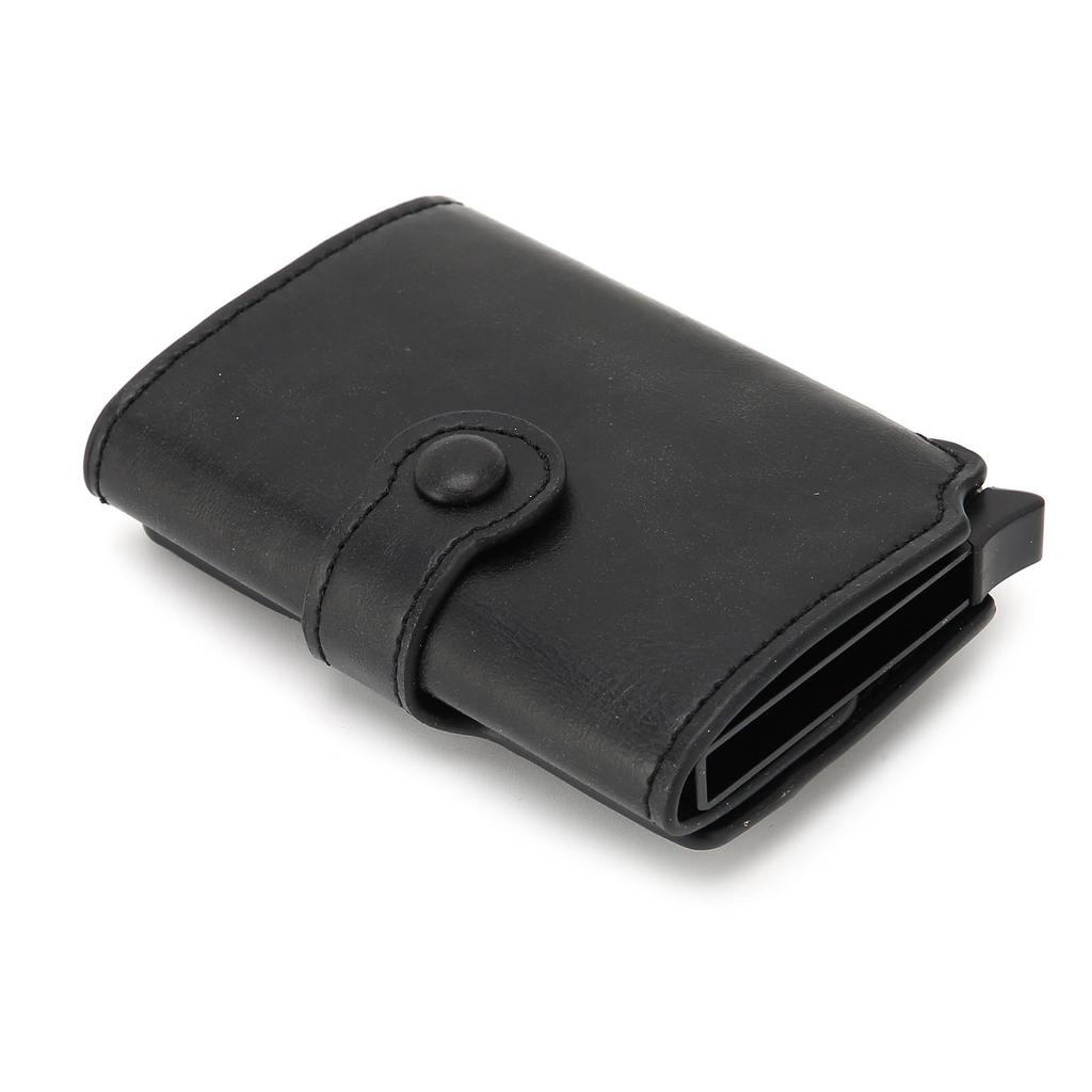 Automatic Popping Business Card Holder AntiDegaussing Credit Card Case Bag Gift(Black x 59#)