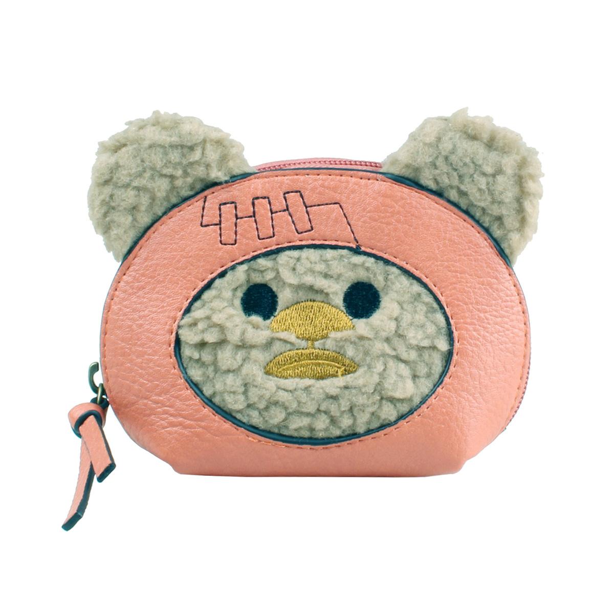 

3D cute bear women s wallet, fashionable women s makeup bag, zero wallet, earphone bag