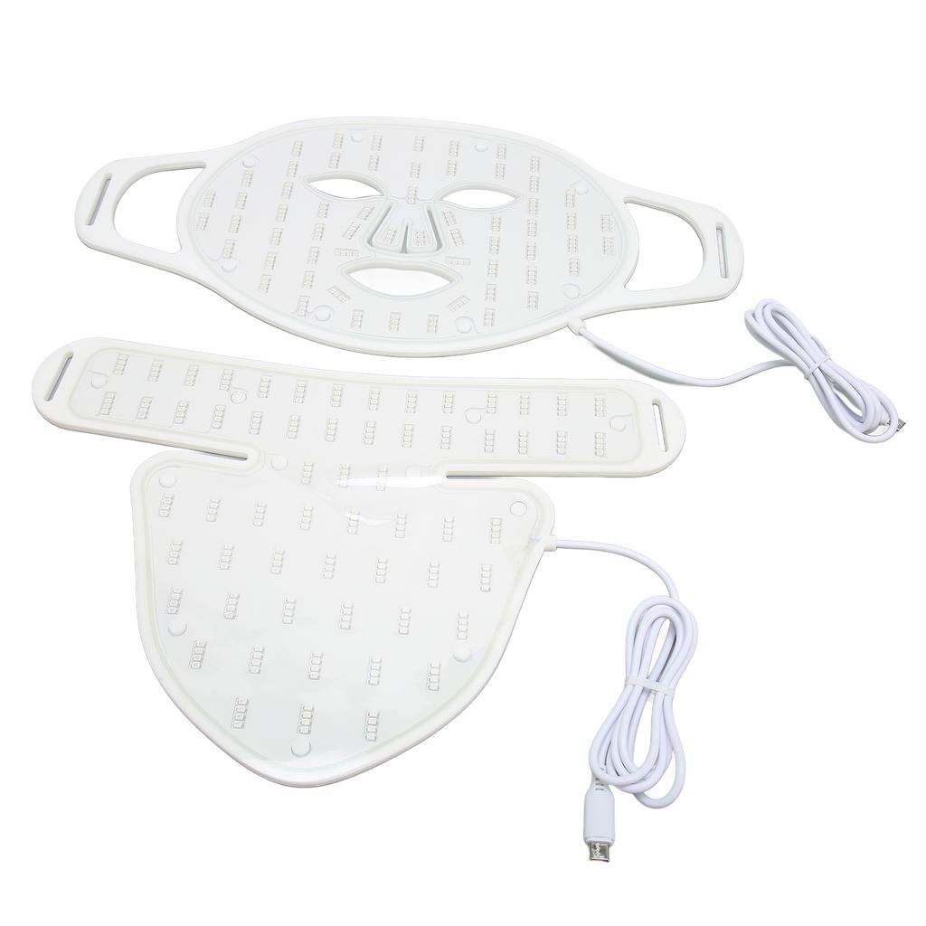 LED Facial Care Light Cover 4 Colors Lighting 3 Gears Silicone Skin Photon Face Neck Rejuvenation