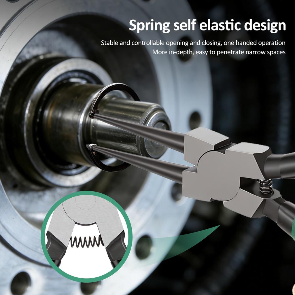 4Pcs Retaining Ring Removal Pliers  Internal and External Snap Ring Pliers For Removing Installing Puller Locking Rings Shafts