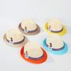 Scenic spot stall supply, summer baby hats, sun protection children's straw hats, children's sun hats, summer cool hats, children's hats